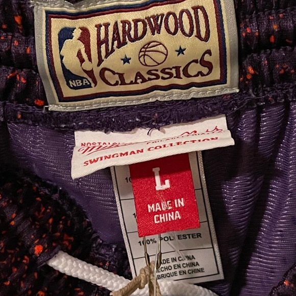 Mitchell & Ness Phoenix Suns Swingman Shorts NBA Orange Purple Black Mens M-XXL - Picture 14 of 16